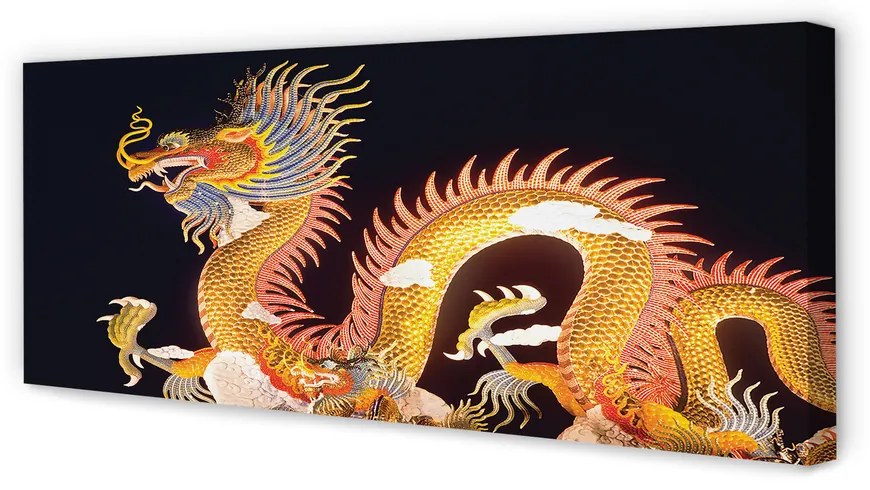 Fotoobraz na płótnie Złoty Smok Japoński