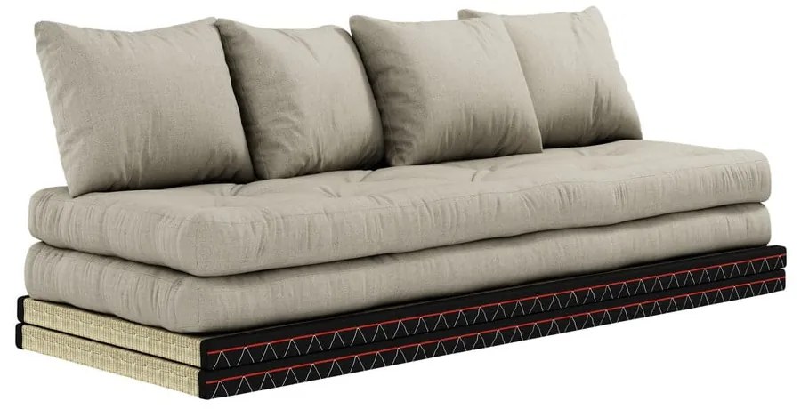 Sofa rozkładana z lnianym obiciem Karup Design Chico Linen