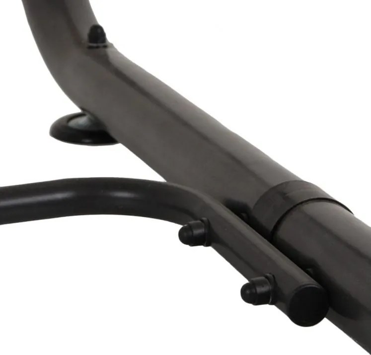 VENEZIA Huśtawka ogrodowa, metalowa, szara z liśćmi