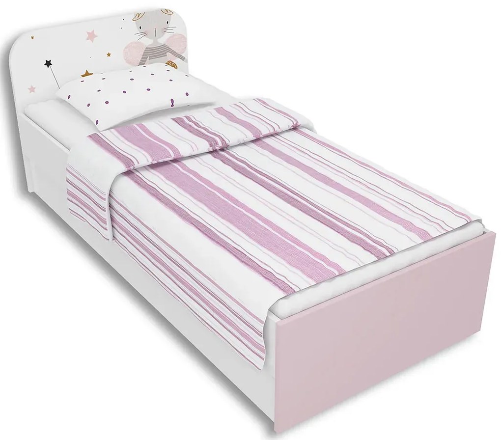 Łóżko dla dziewczynki 90x200 M1-P41