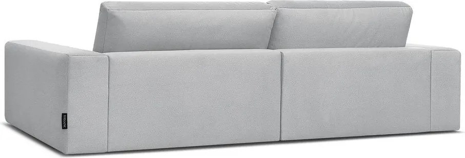 Jasnoszara aksamitna sofa 276 cm Sierra – Bobochic Paris
