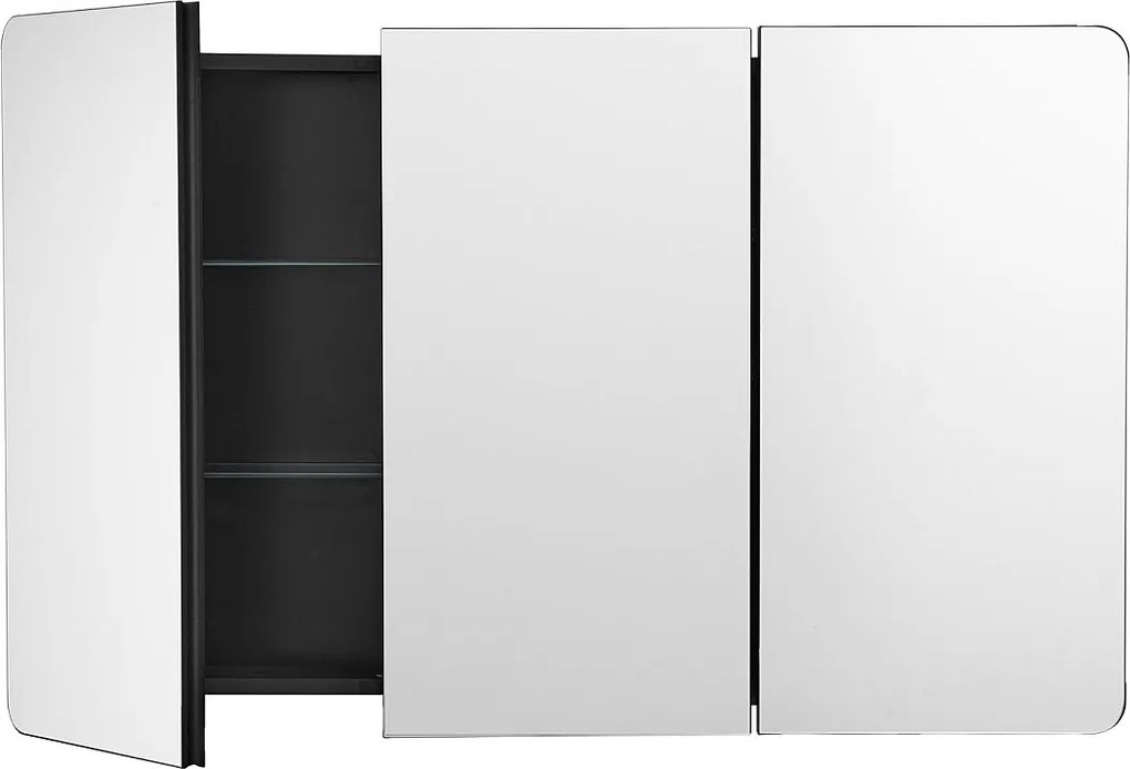 Apteczka, SucceBuy Apteczka, 65 x 102 cm, do Łazienki z Lustrem, Regulowanymi Półkami, Opcjami do Zabudowy i Montażu Ściennego