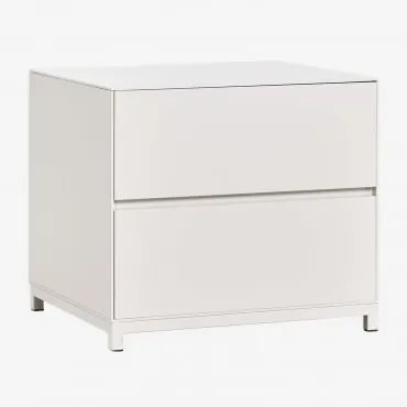 Stolik Nocny Kivora Mdf 50x45 Cm Gardenia Biel - Sklum