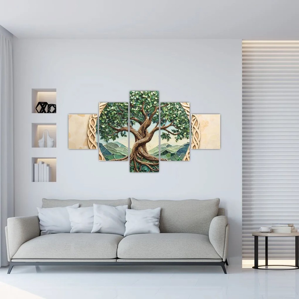 Obraz – Splecione drzewo życia (125x70 cm)
