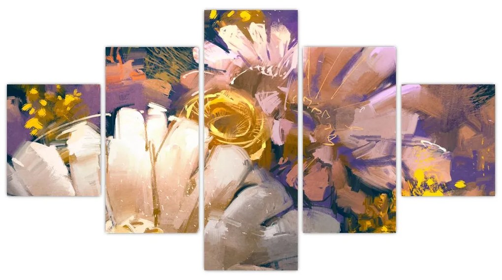 Obraz kwiatów (125x70 cm)