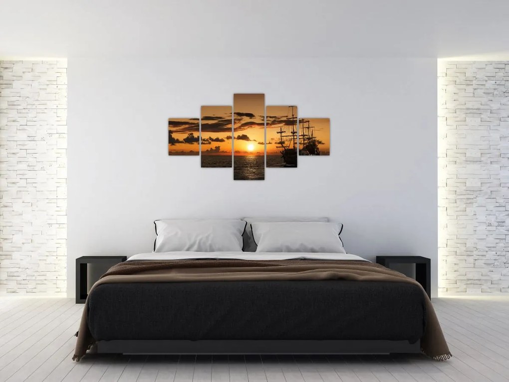 Obraz - Statek piracki (125x70 cm)