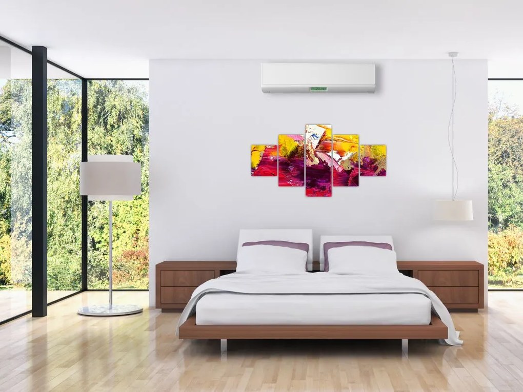 Obraz abstrakcji - malarstwo (125x70 cm)