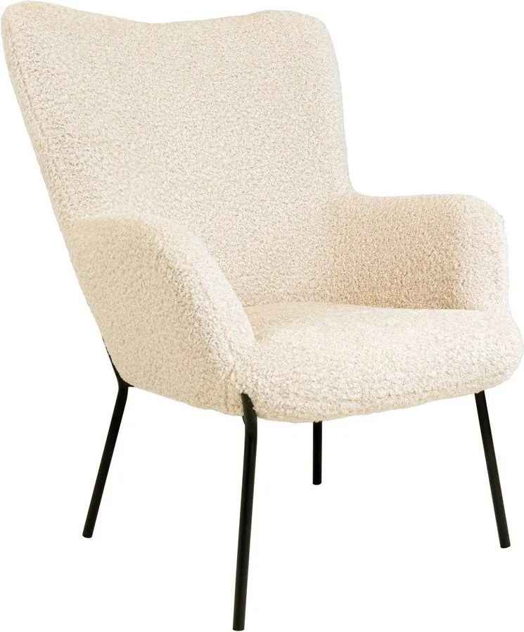 Kremowy fotel z imitacji futra Glasgow – Bonami Essentials