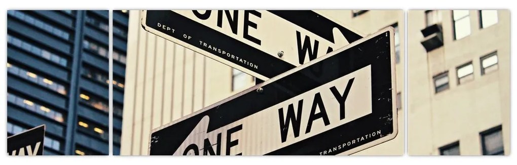 Obraz - New York ONE WAY (170x50 cm)