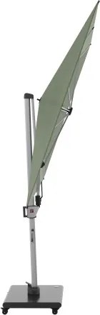 HYPERION 330 x 240 PRESTIGE - luksusowy huśtawkowy parasol ogrodowy z bocznym drążkiem : Kolor parasola - Khaki