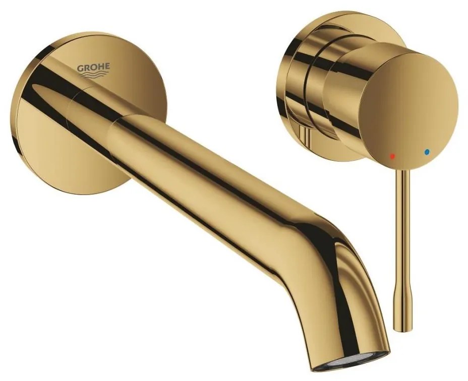 GROHE 19967GL1 - Dwuotworowa bateria umywalkowa ESSENCE 230 mm złota