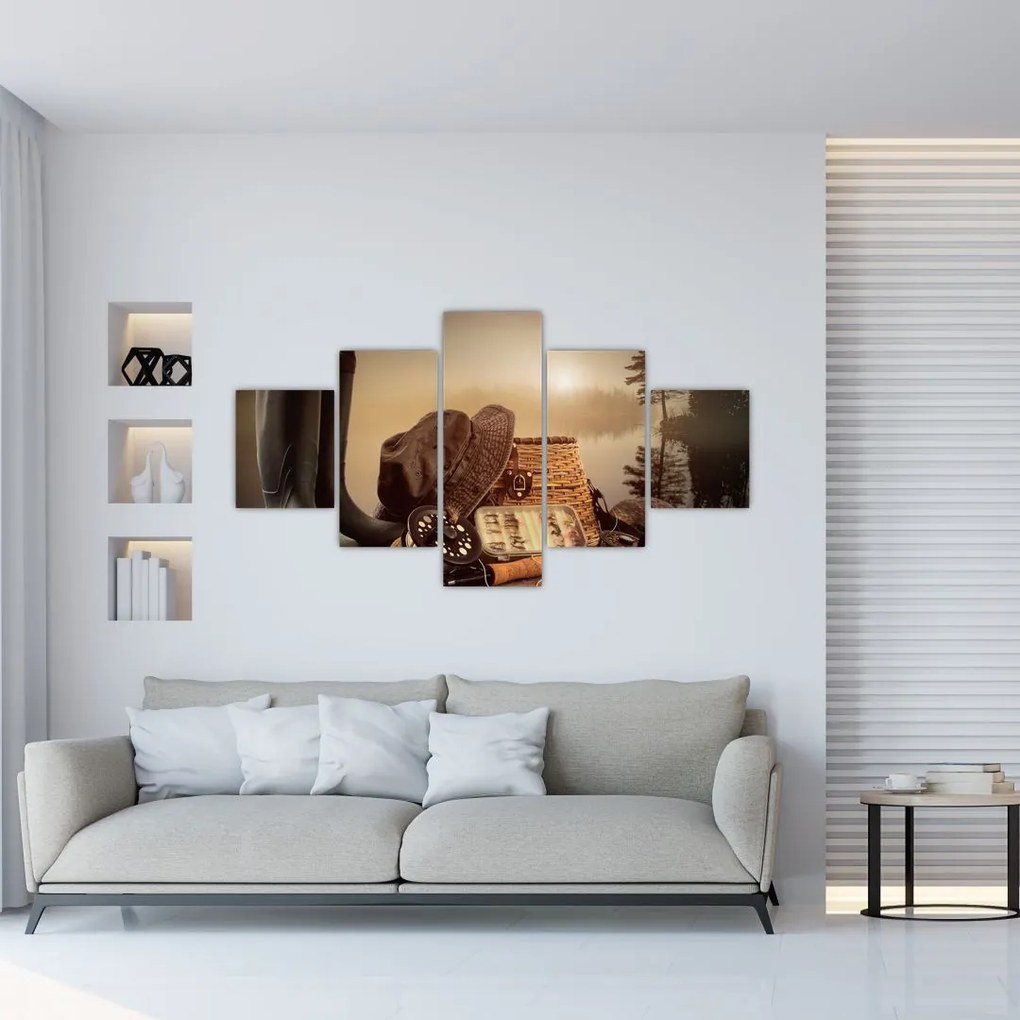 Obraz - Martwa natura rybactwa (125x70 cm)