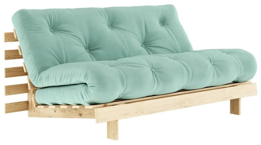 Zielona rozkładana sofa 160 cm Roots – Karup Design