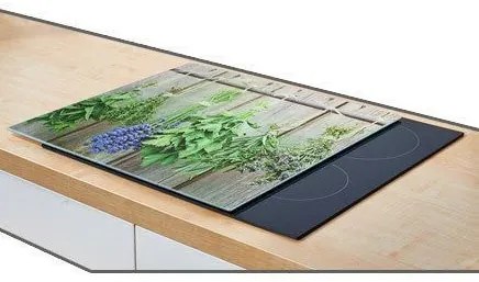 Szklana płyta ochronna LAWENDA na kuchenkę – duża, ZELLER