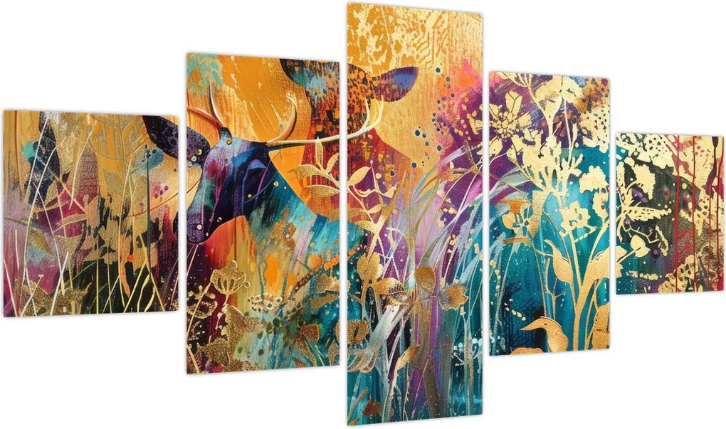 Obraz - Abstrakcyjny obraz natury (125x70 cm)