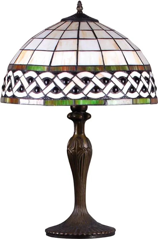 Lampka stołowa witrażowa w stylu retro - S999-Awinion
