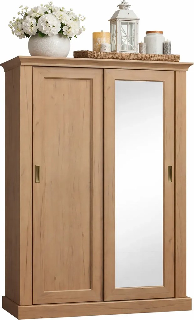 Szafa przesuwna w odcieniu kraft złoty E1-Z32