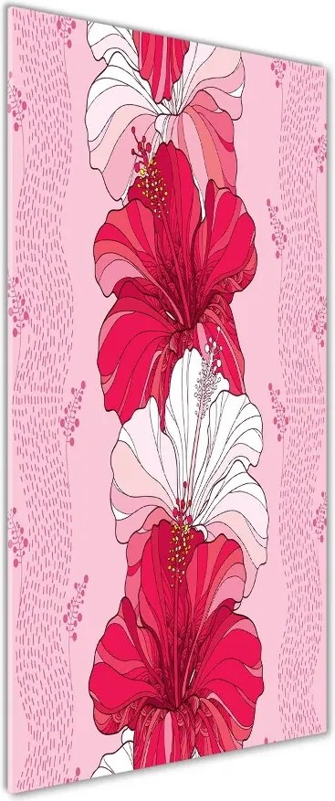 Obraz zdjęcie szkło akryl pionowy Hibiskus