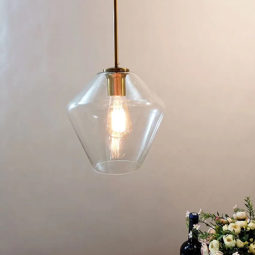 Lampa sufitowa szklana APP440-1CP Transparent