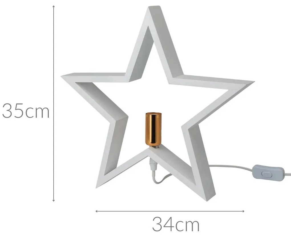 Lampka bożonarodzeniowa STAR, 35 cm