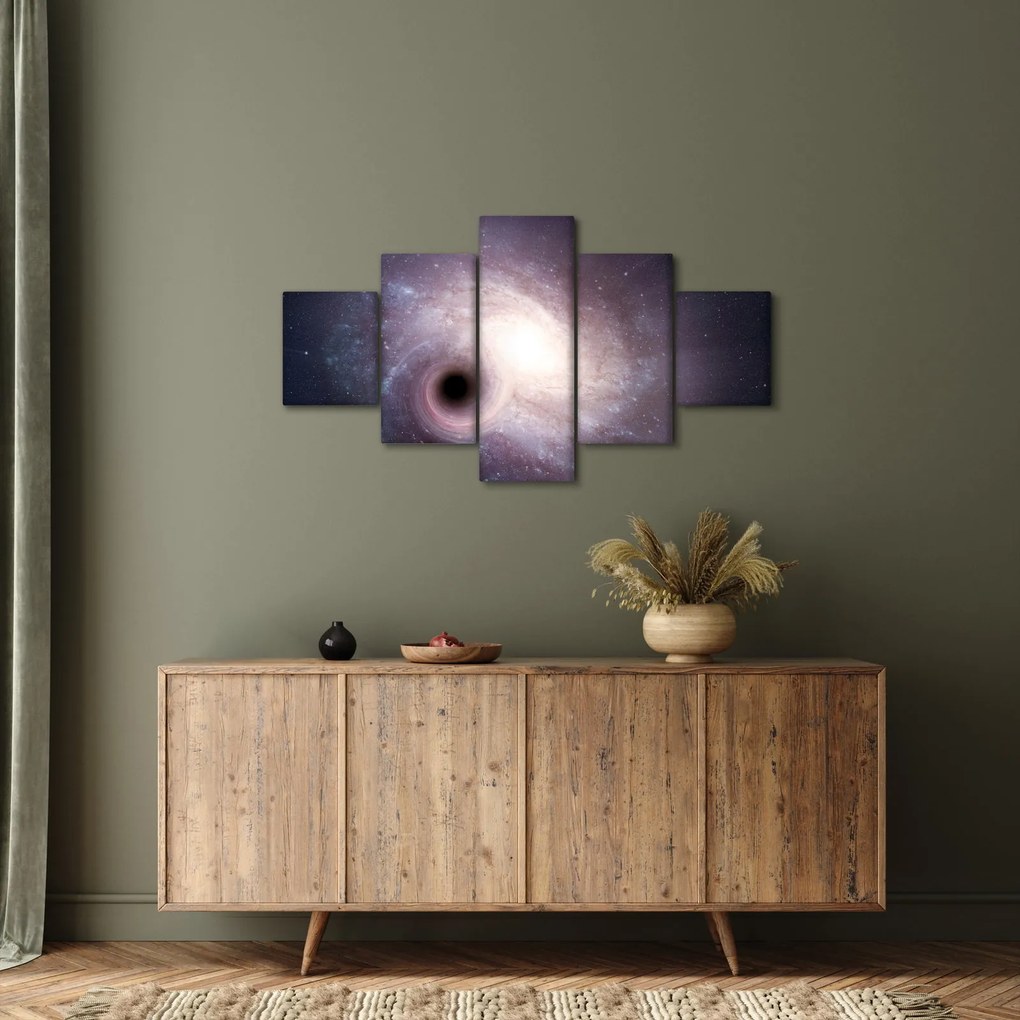 Obraz - Galaktyki spiralne (125x70 cm)
