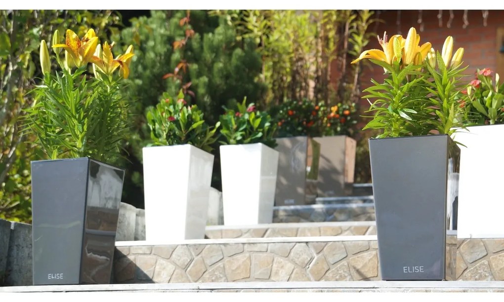 Gardenico Doniczka Elise matt biały, 20 x 36cm, 20 cm