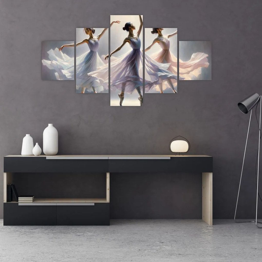 Obraz - Trzy baletki (125x70 cm)
