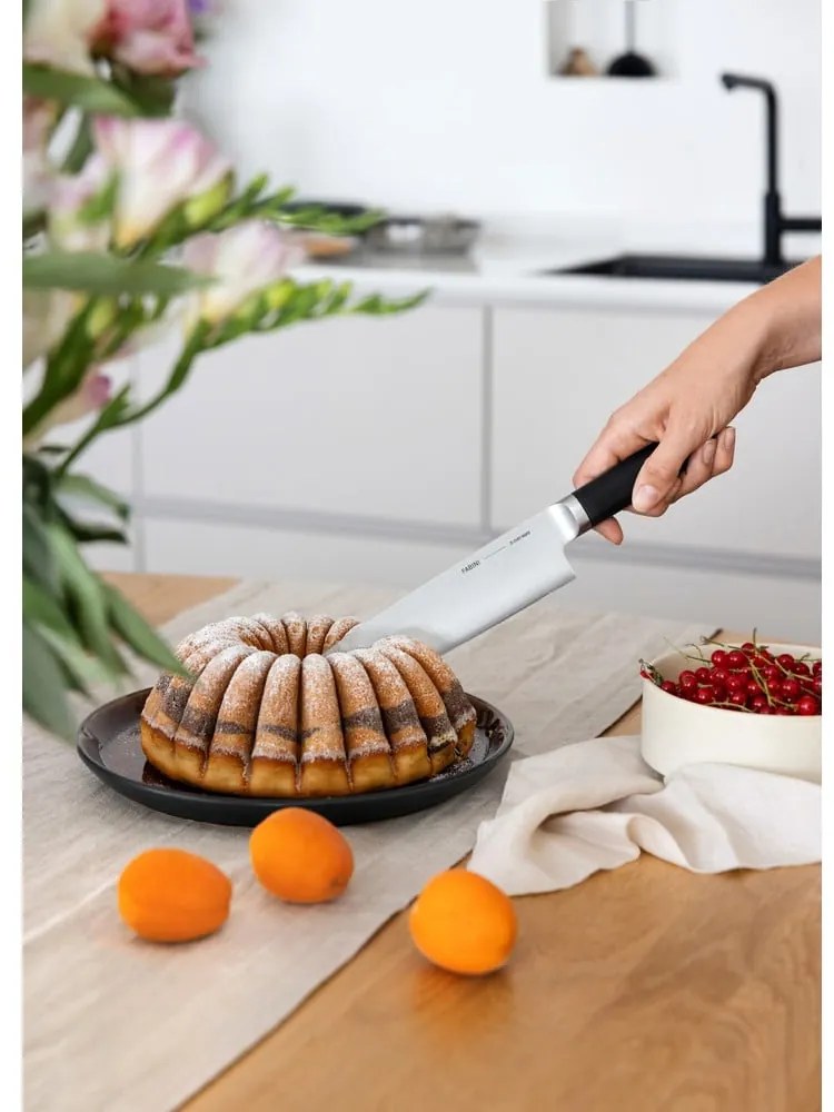 Nóż typu santoku ze stali nierdzewnej Trino – FABINI