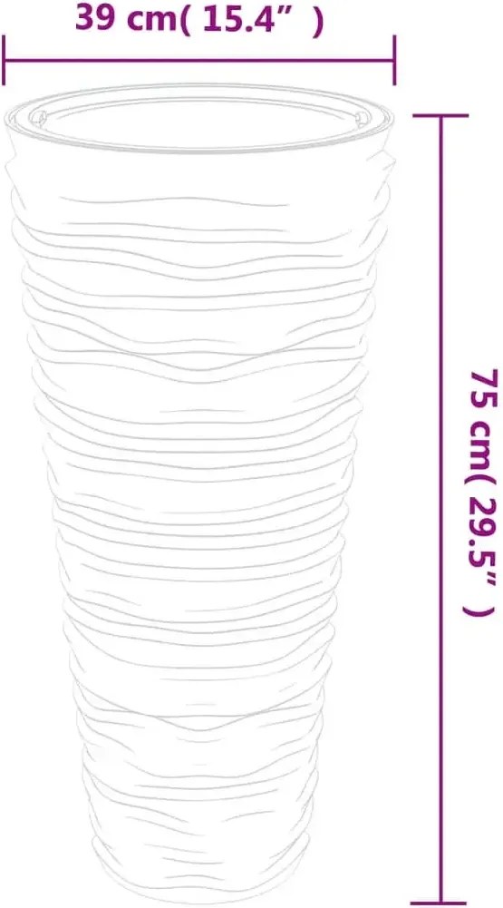 Duża beżowa donica ogrodowa G4-C41