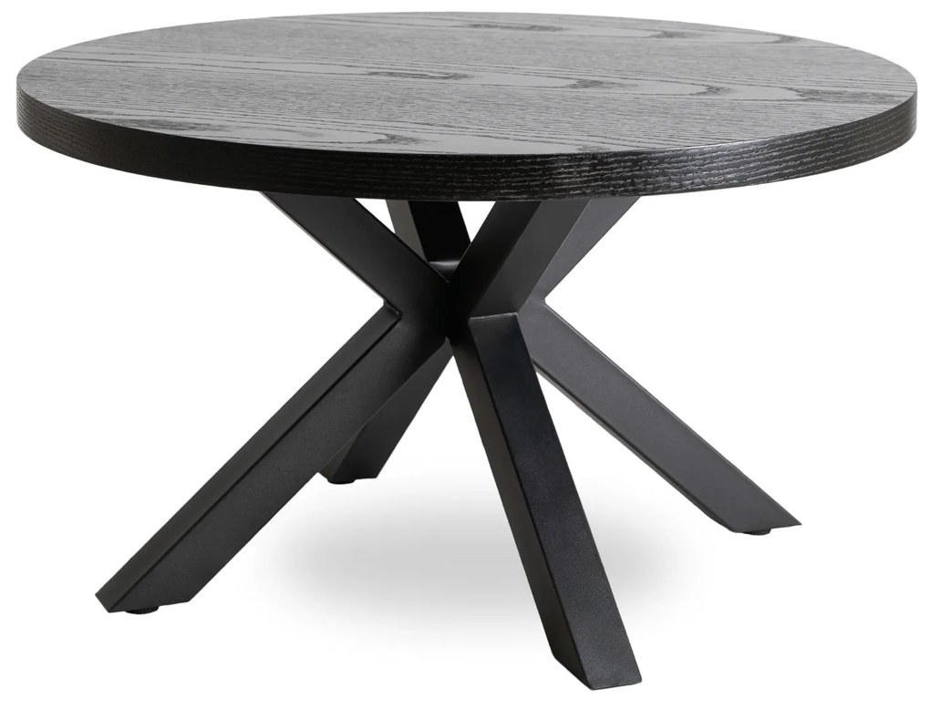 Stolik Kawowy LINCOLN 80 cm Czarny Loft