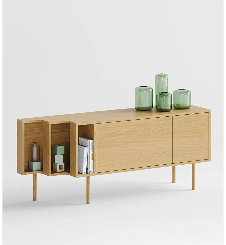 Komoda w dekorze dębu w naturalnym kolorze 189x65x44 cm Shift – Woodman