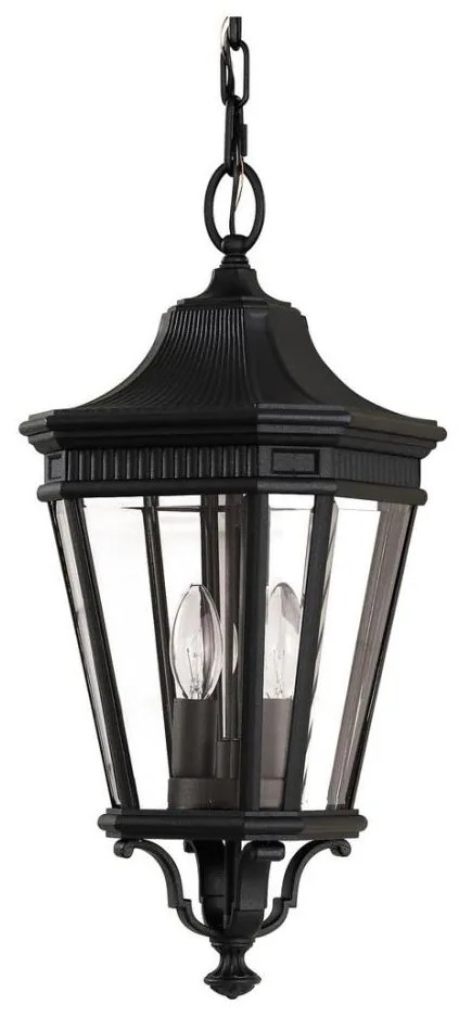 Feiss FE-COTSLN8-M-BK - Lampa zewnętrzna COTSWOLD LANE 2xE14/60W/230V czarna