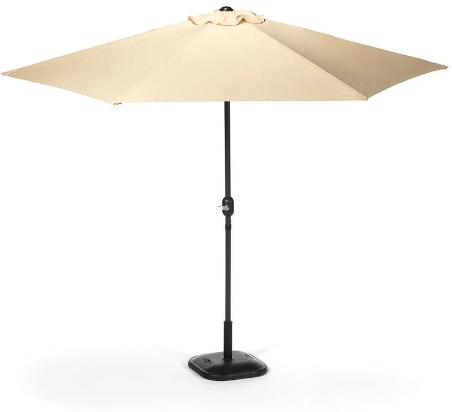 Beżowy parasol ogrodowy bez podstawy Bonami Essentials Sun, ø 300 cm