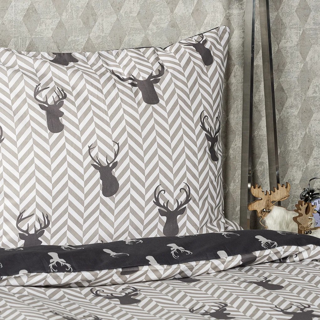 4Home Pościel bawełniana Reindeer, 140 x 220 cm, 70 x 90 cm, 140 x 220 cm, 70 x 90 cm