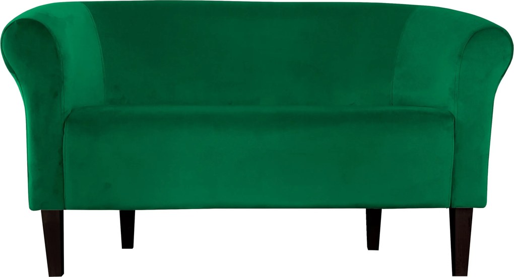 Sofa Milo tkanina Welur : Kolor nogi - Venge, Kolor tkaniny - VELVET - MG25, Typ tkaniny - Velvet, Wysokość nogi - 20 cm
