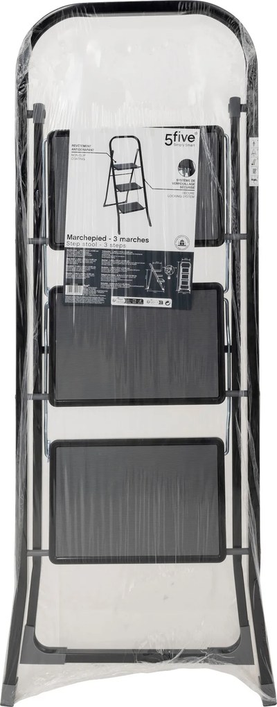 Drabina metalowa 3 stopniowa, 73,5 x 105,3 cm
