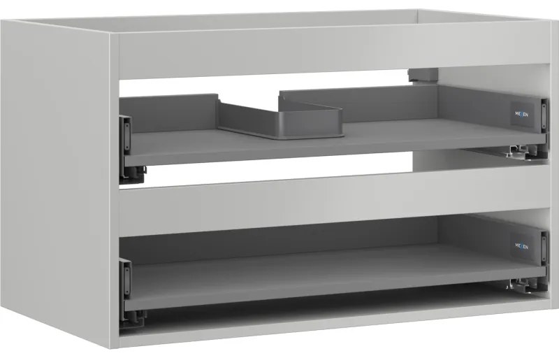 Mexen Box-A korpus szafki podumywalkowej 80 cm, 2 szuflady, szary mat - 91AX0-0800-470-2-62