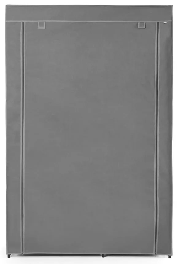 Szara tekstylna szafa 105x161 cm – Rayen