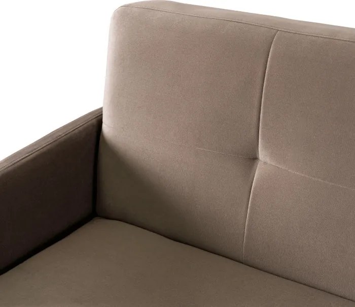 Sofa z Funkcją Spania CUBA Rozkładana Wersalka Dwuosobowa Beżowa Nowoczesna do Salonu