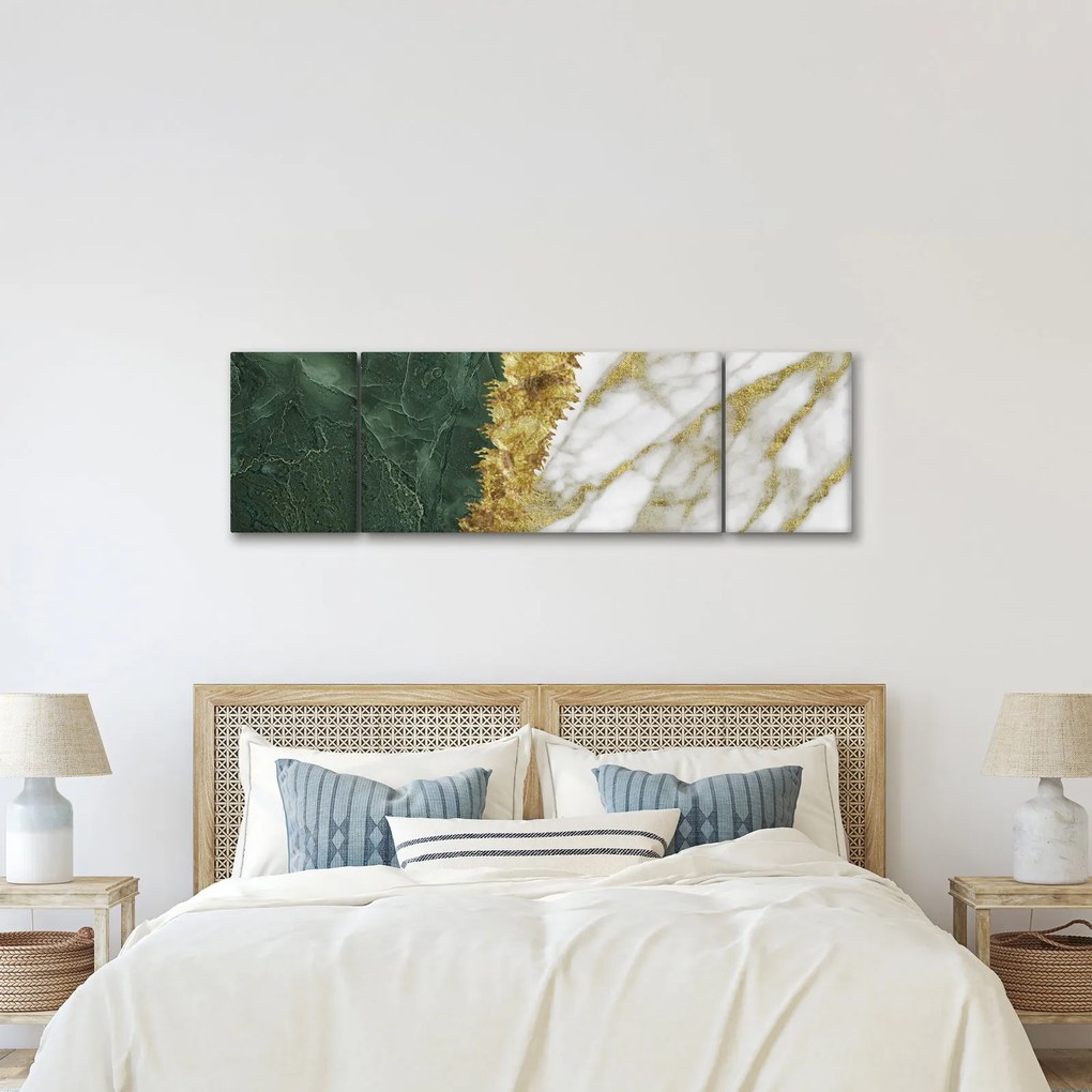 Obraz - Zielony marmur N⁰1 (170x50 cm)