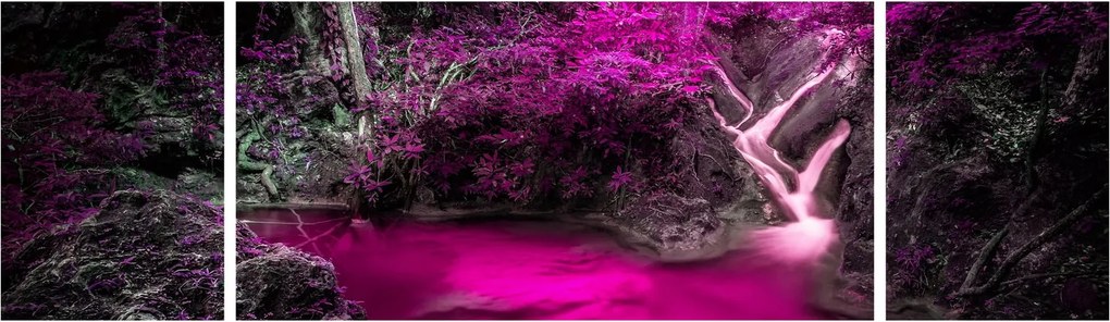 Obraz - Różowy las (170x50 cm)