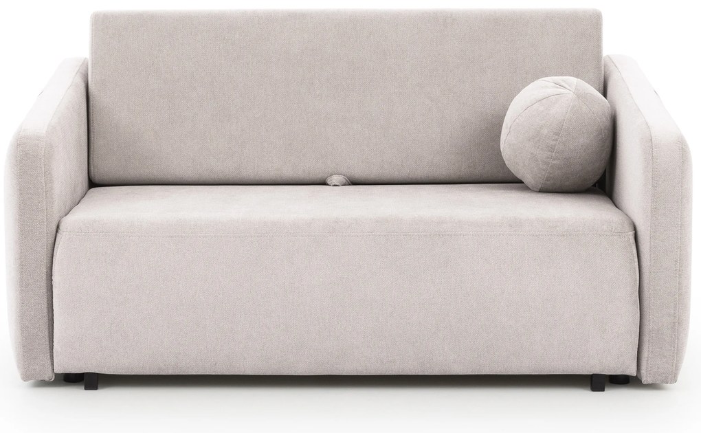 Sofa Zeldia 155 z funkcją spania - jasno szary szenil hydrofobowy Spring 1104