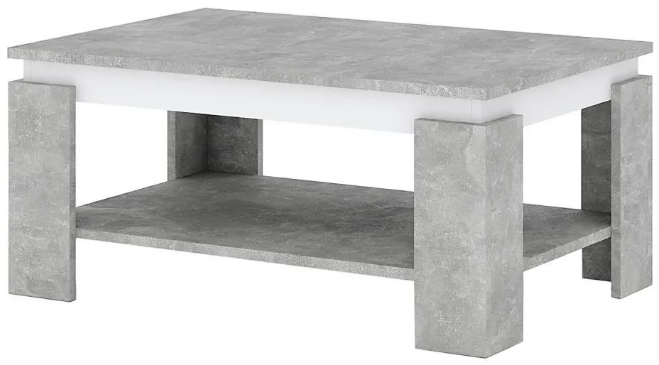 Stolik kawowy LUNO, betonowy szary/antracyt