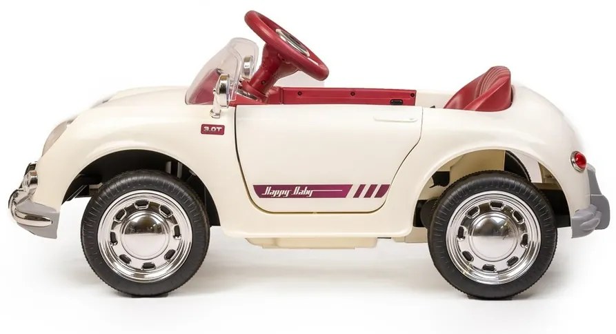 Baby Mix Elektryczny samochód dla dzieci RetroPearl, biały