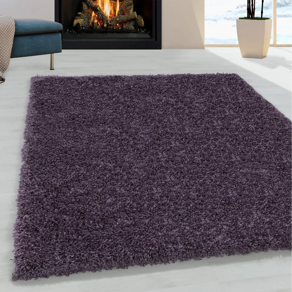 Dywan shaggy Sydney fioletowy 120 cm x 170 cm