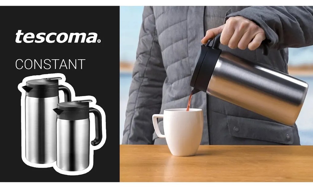 Tescoma Termos z zamknięciem dozującym CONSTANT 1,2 l, stal nierdzewna, 1,2 l