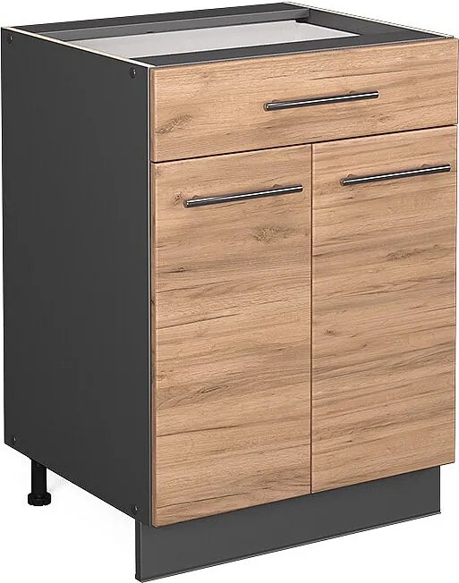 Szafka dolna do kuchni złoty dąb energetyczny 60x51.6x82 fame-line