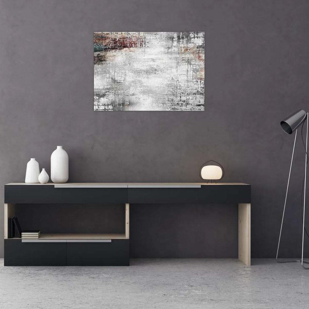 Obraz - Abstrakcyjne teksturowane płótno (70x50 cm)