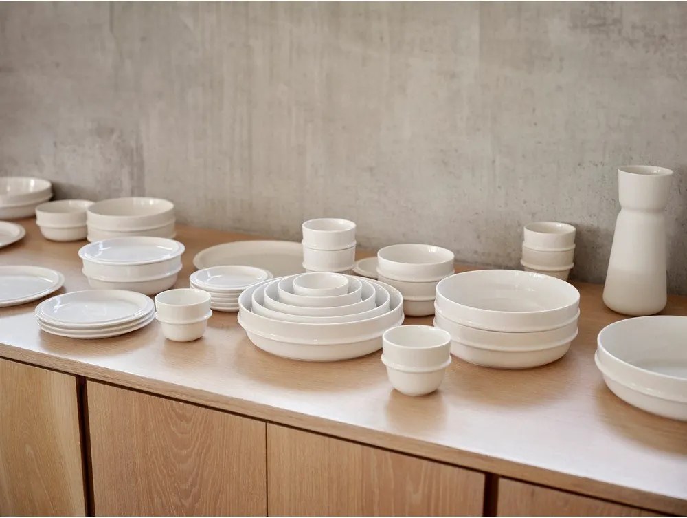 Kremowa porcelanowa miska na zupę 900 ml Eau – Zone