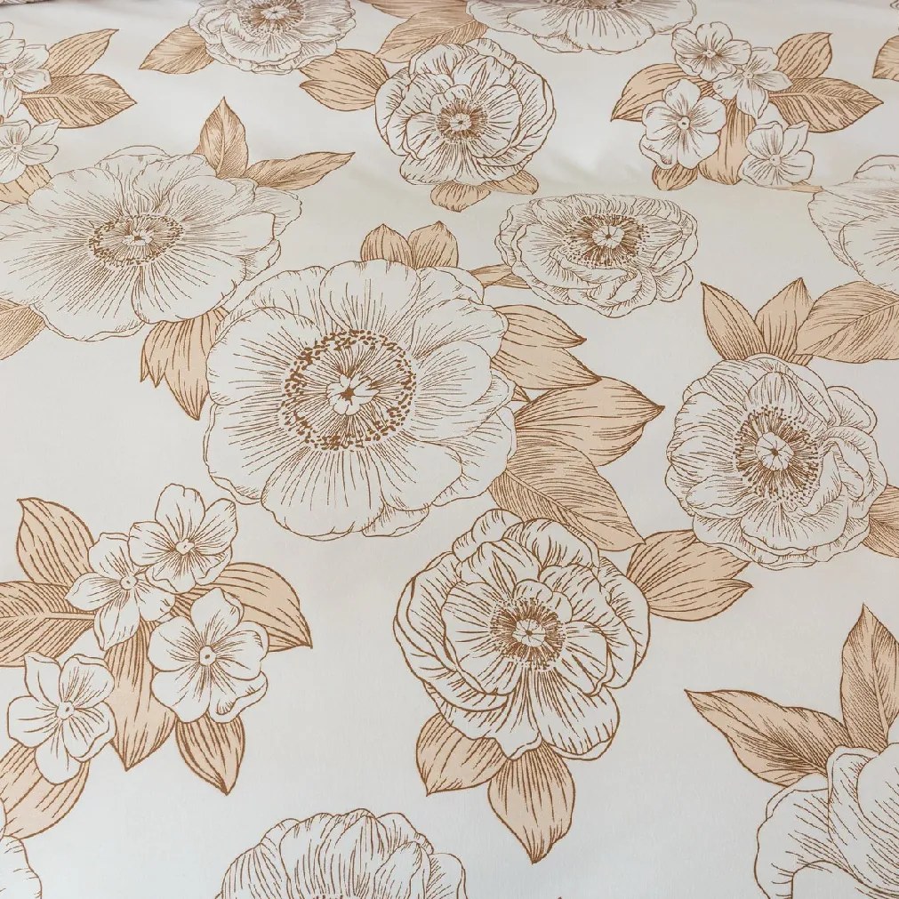 PrzytulneMieszkanie.pl PrzytulneMieszkanie.pl Pościel z mikrofibry SYLVERA NORI brązowa Rozmiar pościeli: 70 x 80 cm | 140 x 200 cm